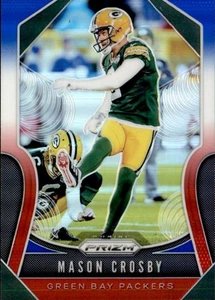 2019 PANNIi PRIZM RED WHITE BLUE #122 MASON CROSBY GREEN BAY PACKERS - Picture 1 of 2