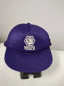 Berretto camionista vintage anni 90 Matco Tools in schiuma viola snapback - Foto 1 di 6