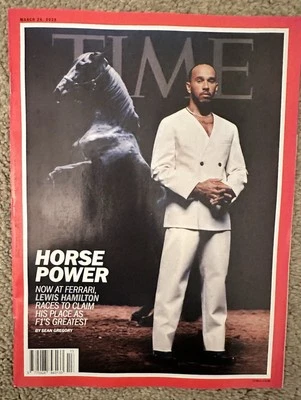 Time Magazine 24th March 2025 24/3/25 Lewis Hamilton At Ferrari - Image 1 of 2