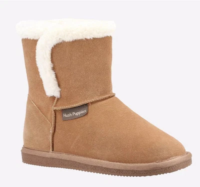 Hush Puppies Ashleigh MEMORY FOAM Slip On Bootie Slippers Womens - Image 1 of 4