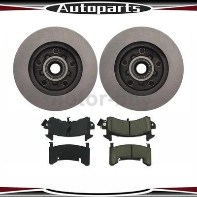 For 1987 Oldsmobile Cutlass C-Tek Front Disc Brake Rotors And Pads Kit - Image 1 of 4