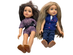 Designafriend Design A Friend Puppen Konvolut x 2 L18" Chad Valley - Bild 1 von 24