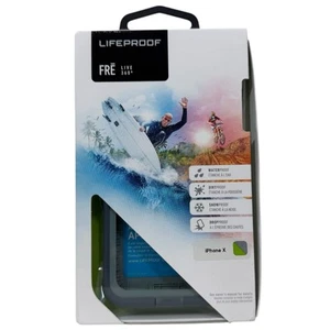 Lifeproof FRE Live 360 Case iPhone X Gray/Green Waterproof Dropproof 77-57164 - Picture 1 of 6