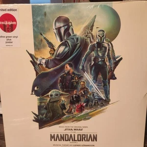 Star Wars The Mandalorian Staffel 3 Soundtrack Olivgrün Vinyl LP + Poster - Bild 1 von 2