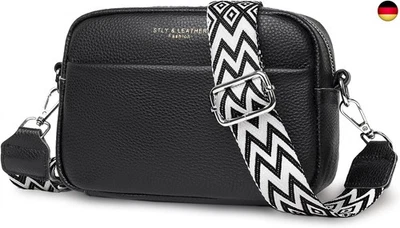 DXIOKO Crossbody Bag Damen, Echtes Leder Umhängetasche Damen Klein Mode Crossbody Bag