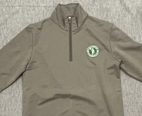 Boston Celtics Pullover 1/2 Zip Womens Gray Medium Season Ticket Holder Flee Cover