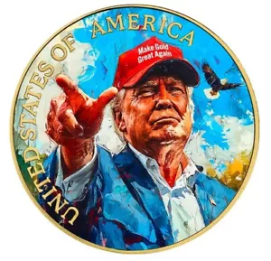 USA 2024 1 oz Silver .999 Donald Trump Make Gold Great Again II - Bild 1 von 6