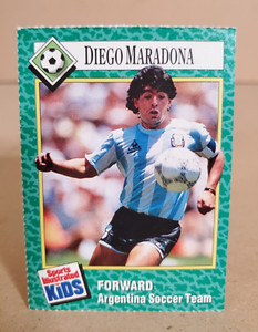 DIEGO MARADONA 1990 Sports Illustrated for Kids Card #163 Argentina SOCCER