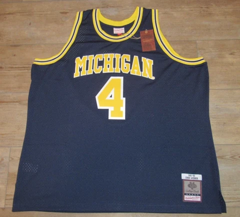 Mitchell & Ness Michigan Wolverines Chris Webber #4 1991-92 Jersey Men's 5XL Cover