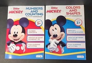 Disney Junior Mickey Mouse Learning Workbooks Numbers & Counting/Colors & Shapes - Picture 1 of 5