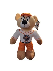 Peluche orso baseball Houston Astros piccolo giocattolo MLB roba buona 12 pollici *LEGGI - Foto 1 di 16