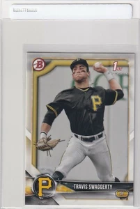 Bowman 1st RC 2018 Travis Swaggerty Pittsburgh Pirates primer novato (cantidad) Z624 - Imagen 1 de 2