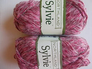 Northland Sylvie wool/acrylic blend yarn, Lovestruck, lot of 2 (76 yds ea) - Picture 1 of 3