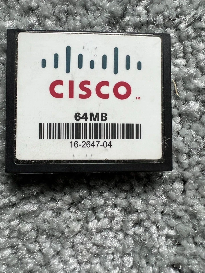 64MB CISCO CompactFlash CF Memory Card CCE064JCHS5MB08H NO CASE - Image 1 of 1