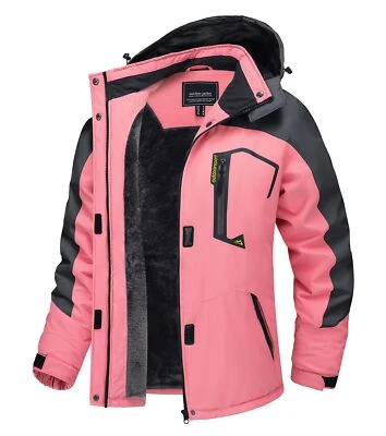Womens Mountain Ski Snowboard Jacket Waterproof Thermal Fleece Lined Winter Coat - Image 1 of 4