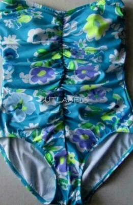 GABAR Floral Bandeau Traje de Baño de Una Pieza Traje de Baño Resistente al Cloro 12 Foto 1 de 4