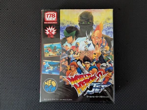 World Heroes 2 II Jet Neo Geo AES Authentic SNK Software Import Fast UPS Ship - Picture 1 of 14