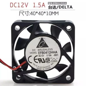 Delta EFB0412HHA 4010 12V 0.15A 4cm cpu case silent cooling fan - Picture 1 of 1