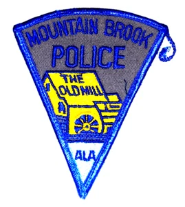 MOUNTAIN BROOK ALABAMA AL Sheriff Police Patch THE OLD MILL VINTAGE OLD MESH - Picture 1 of 2