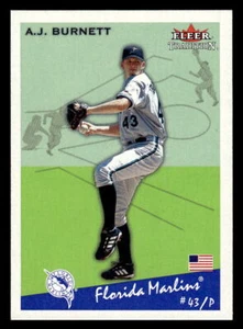 2002 Fleer Tradition A.J. Burnett #272 Florida Marlins - Picture 1 of 2