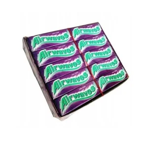 10 x WRIGLEY'S AIRWAVES COOL CASSIS Flavor Sugarfree Chewing Gum 14g (0.49oz) - Picture 1 of 2