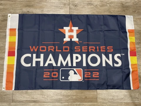 Houston Astros 2022 WORLD SERIES CHAMPIONS  Banner New 3x5FT MLB WS H-TOWN Cover