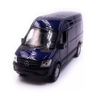 Mercedes Benz Sprinter Furgone Blu Modellino Auto Scala 1:34 (Licenziato) - Foto 1 di 3