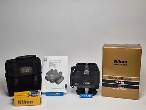 Nikon 14x40 Binoculars Stabilized VR Water Proof with Soft Case in Box + Straps - Picture 1 of 20
