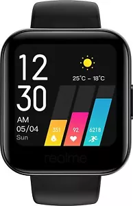 realme Watch RMA161 Android Smartwatch Black Neu in OVP versiegelt - Bild 1 von 7