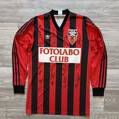 Neuchatel Xamax #2 1987 1988 Football Jersey Match Worn? Signature Team Sz D 7/8 - Image 1 of 4