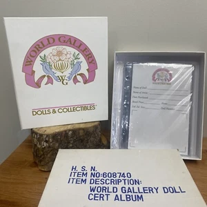 NEU World Gallery Puppen Sammlung Album Mappe Porzellan Puppen & Zertifikate - Bild 1 von 4