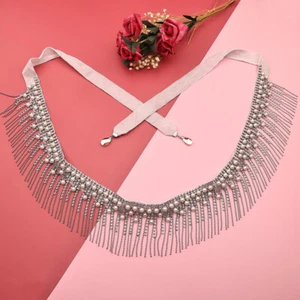 Gioielli del ventre catena corpo accessori danza del ventre strass cristallo cintura vita - Foto 1 di 8
