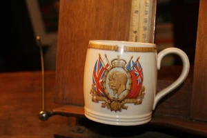 Antique Commemorative 1935 Tea Cup Silver Jubilee King George Queen Mary Johnson - Picture 1 of 4