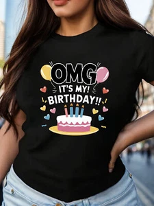 Birthday Celebration women's comfit t-shirt - Picture 1 of 13