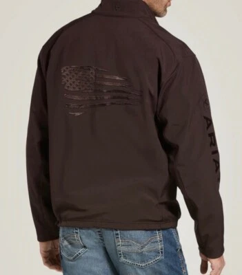 🌺 ARIAT CONCEALED CARRY SOFTSHELL COFFEE BEAN PATRIOT - Image 1 of 4