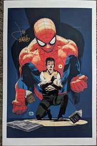 2023 SDCC LEE WEEK SPIDER-MAN PETER PARKER MARVEL COMICS ART PRINT SIGNED POSTER - Picture 1 of 1