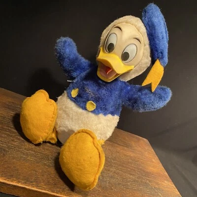 De Colección Peluche Pato Donald EE. UU. Walt Disney Distribución Peluche Cara de Goma Foto 1 de 4