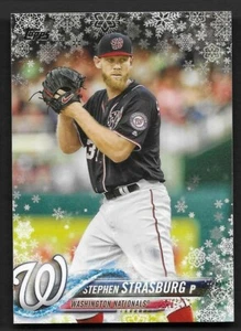 2018 Topps Holiday Snowflake #HMW49 Stephen Strasburg Washington Nationals - Picture 1 of 1