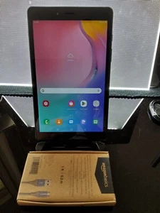 Samsung Tab A (2019) SM-T295 ,WI-FI &3/4G UNLOCKED,8in -Black Ref 143 - Picture 1 of 5
