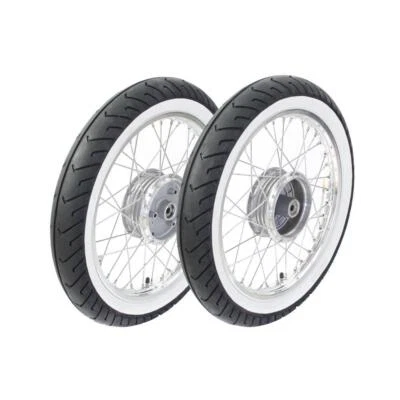 KULTMOPEDS Kompletträder Weisswandreifen Alufelge für Simson S51 S50 KR51 Schwalbe Star