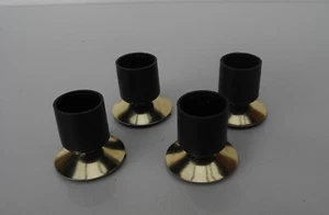 VINTAGE SWIVEL GLIDE TABLE STOOL FEET TURNER Australia Set of 4 UNUSED - Picture 1 of 3