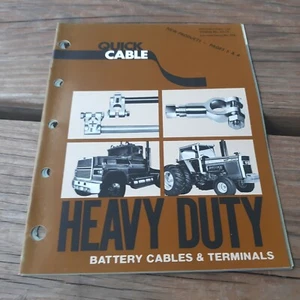 Quick Cable Heavy Duty Battery Cables & Terminals 50 Pg Catalog 1981 WI Trucks - Picture 1 of 2