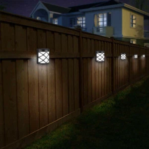 6 LED Solar Power Light PIR Motion Sensor Security Outdoor Garden Wall Lamp - Picture 1 of 12