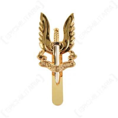 British SAS Regiment Cap Badge - Silver - Reenactment Military Army - Image 1 of 2