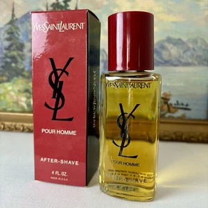 Vintage YSL Yves Saint Laurent POUR HOMME 4 oz After Shave New Old Stock cologne - Picture 1 of 8