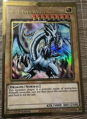 MISPRINT Blue Eyes White Dragon 1st Ed MGED-EN001 SHIFT ERROR - Image 1 of 4
