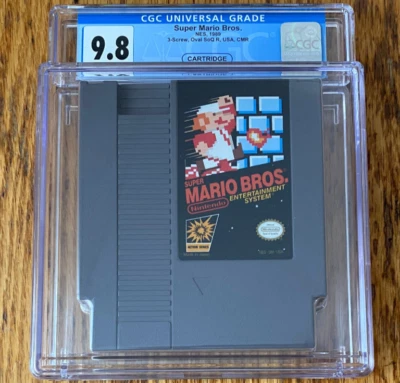 CGC 9.8 HIGHEST GRADE oval seal Super Mario Bros. nintendo nes factory new MINT - Image 1 of 4