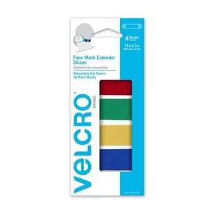 VELCRO Brand Face Mask Extender Straps 4pk -Multi-Color - Picture 1 of 5