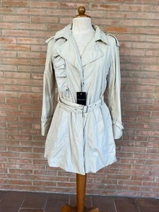 Trench impermeabile in cotone e misto seta Violanti con belt cintura jacket - Foto 1 di 4