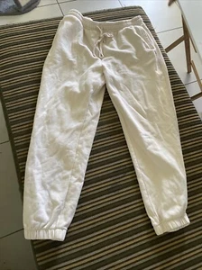 Sportsgirl Track pants XL Off White Freepost D12 - Picture 1 of 5
